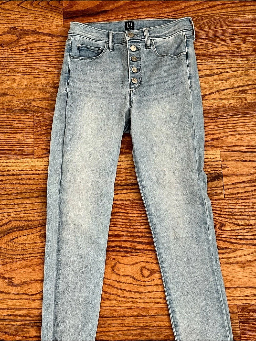 Gap Favorite Jegging with Exposed Button-Fly Light Blue